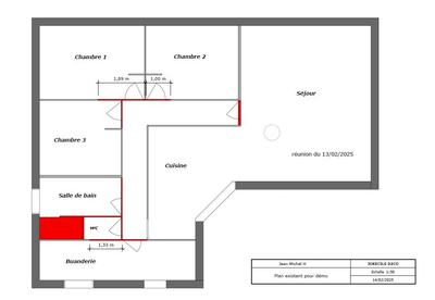 Plan existant pour modification 