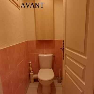 WC séparé non accessible en fauteuil roulant
